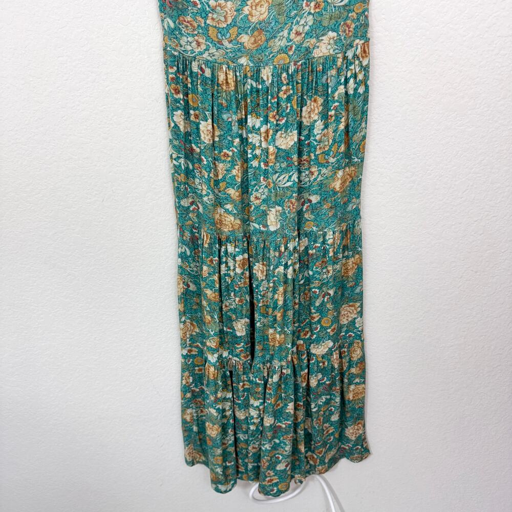 Peruvian Connection Womens Strapless Casual Maxi Dress Size M Floral Summer - Picture 7 of 8